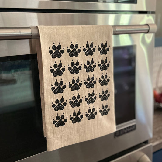 "Heart Paws" Kitchen Towel in 5 Colors