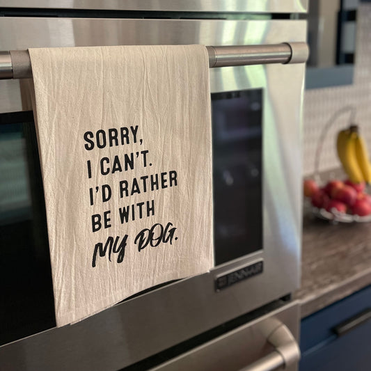 "Sorry, I Can't" Kitchen Towel