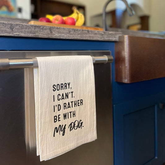 "Sorry, I Can't" Kitchen Towel